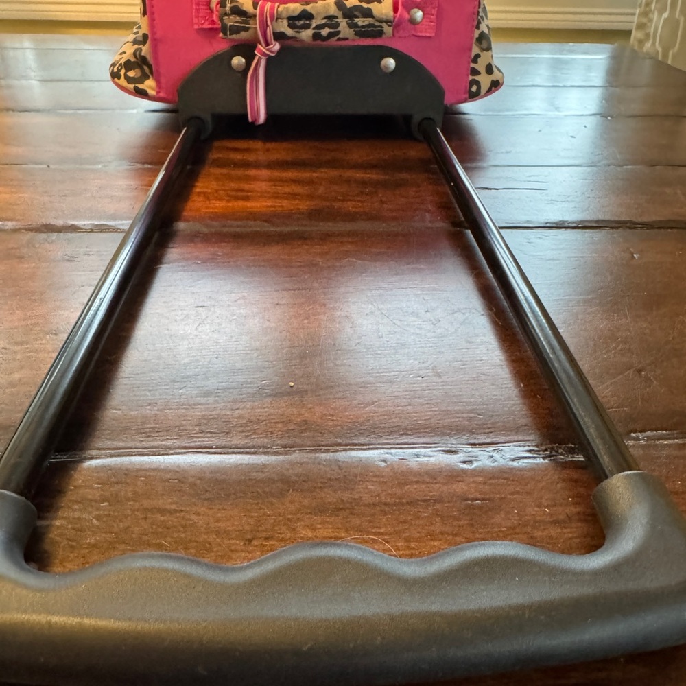 Lily’s Kids Pink Leopard Print Rolling Backpack- 16 x 12 - Picture 14 of 16